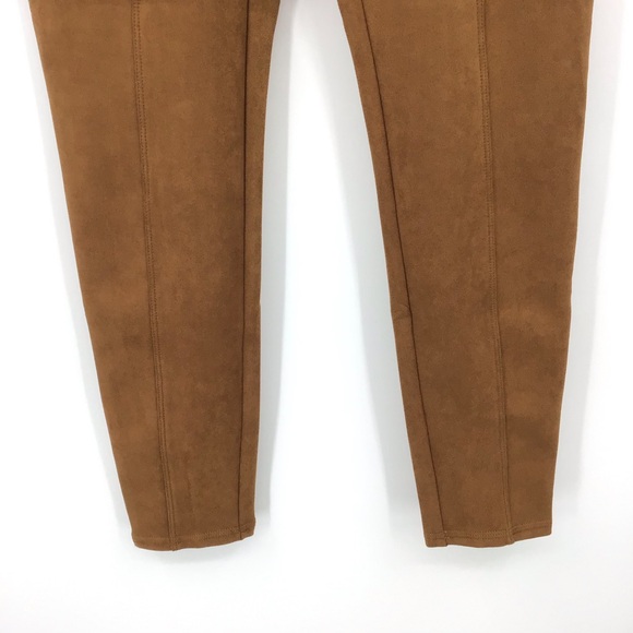 Spanx Faux Suede Leggings Rich Caramel - Picture 5 of 15